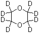 structure of CAS# 17647-74-4, 1,4-Dioxane-d<sub>8</sub>;Octadeutero-p-dioxane; Octadeuterodioxane; Perdeuterio p-dioxane; p-Dioxane-2,2,3,3,5,5,6,6-d<sub>8</sub>