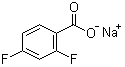 结构式 CAS# 1765-08-8, 2,4-二氟苯甲酸钠盐