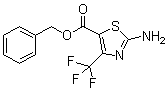 2-Amino-4-(trifluoromethyl)-5-thiazolecarboxylic acid phenylmethyl ester molecular structure (CAS 176590-86-6)