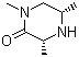(3R-cis)-1,3,5-Trimethylpiperazinone molecular structure (CAS 176844-91-0)