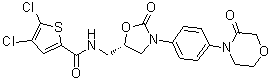 4,5-Dichloro-N-[[(5S)-2-oxo-3-[4-(3-oxo-4-morpholinyl)phenyl]-5-oxazolidinyl]methyl]-2-thiophenecarboxamide molecular structure (CAS 1770812-37-7)