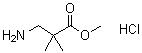 3-Amino-2,2-dimethylpropanoic acid methyl ester hydrochloride molecular structure (CAS 177269-37-3)