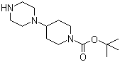4-Piperazin-1-ylpiperidine-1-carboxylic acid tert-butyl ester molecular structure (CAS 177276-41-4)