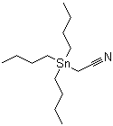 (三丁基锡烷基)乙腈分子结构 (CAS 17729-59-8)
