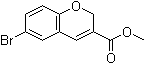 Methyl 6-bromo-2H-benzopyran-3-carboxylate molecular structure (CAS 177496-79-6)