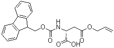 N-[(9H-Fluoren-9-ylmethoxy)carbonyl]-D-aspartic acid 4-(2-propen-1-yl) ester molecular structure (CAS 177609-12-0)
