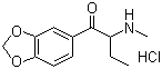 结构式 CAS# 17762-90-2, 2-甲基氨基-1-(3',4'-亚甲二氧基苯基)丁-1-酮盐酸盐