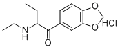 Eutylone hydrochloride molecular structure (CAS 17764-18-0)