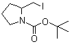 结构式 CAS# 177750-73-1, 2-(碘甲基)-1-吡咯烷甲酸叔丁酯