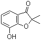 结构式 CAS# 17781-16-7, 7-羟基-2,2-二甲基-3(2H)-苯并呋喃酮