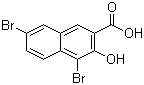 4,7-Dibromo-3-hydroxy-2-naphthoic acid molecular structure (CAS 1779-10-8)
