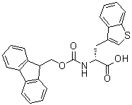 (alphaR)-alpha-[[(9H-Fluoren-9-ylmethoxy)carbonyl]amino]benzo[b]thiophene-3-propanoic acid molecular structure (CAS 177966-61-9)