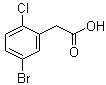 structure of CAS# 177985-34-1, 5-Bromo-2-chlorobenzeneacetic acid;(5-Bromo-2-chlorophenyl)acetic acid; 2-Chloro-5-bromophenylacetic acid