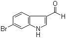 结构式 CAS# 17826-04-9, 6-溴吲哚-3-甲醛
