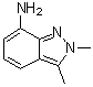 structure of CAS# 1783625-55-7, 2,3-Dimethyl-2H-indazol-7-amine