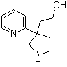 2-(3-(吡啶-2-基)吡咯烷-3-基)乙醇分子结构 (CAS 178372-19-5)