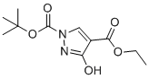 1-tert-butyl 4-ethyl 3-hydroxy-1H-pyrazole-1,4-dicarboxylate molecular structure (CAS 178424-17-4)