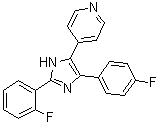 4-[2-(2-氟苯基)-4-(4-氟苯基)-1H-咪唑-5-基]吡啶分子结构 (CAS 1784751-19-4)
