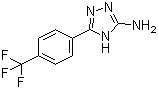 结构式 CAS# 178556-79-1, 5-(4-三氟甲基苯基)-4H-1,2,4-三唑-3-胺