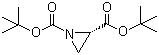 (S)-氮丙啶-1,2-二羧酸二叔丁酯分子结构 (CAS 178602-42-1)