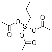 structure of CAS# 17865-07-5, Propyltriacetoxysilane