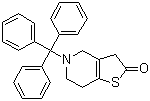 4,5,6,7-四氢-5-(三苯基甲基)-噻吩并[3,2-c]吡啶-2(3H)-酮分子结构 (CAS 178688-29-4)
