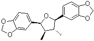 structure of CAS# 178740-32-4, (2alpha,3alpha,4beta,5alpha)-(-)-5,5'-(Tetrahydro-3,4-dimethyl-2,5-furandiyl)bis-1,3-benzodioxole