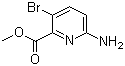 Methyl 6-amino-3-bromopyridine-2-carboxylate molecular structure (CAS 178876-83-0)