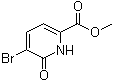 结构式 CAS# 178876-86-3, 5-溴-1,6-二氢-6-氧代-2-吡啶羧酸甲酯