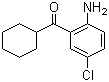 structure of CAS# 1789-30-6, (2-Amino-5-chlorophenyl)-cyclohexylmethanone;2-Amino-5-chlorophenyl cyclohexyl ketone