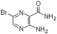 3-Amino-6-bromopyrazine-2-carboxamide molecular structure (CAS 17890-77-6)