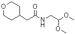 N-(2,2-Dimethoxyethyl)tetrahydro-2H-pyran-4-acetamide molecular structure (CAS 1789406-64-9)