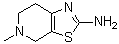 structure of CAS# 17899-48-8, 4,5,6,7-Tetrahydro-5-methylthiazolo[5,4-c]pyridin-2-amine;5-Methyl-4,5,6,7-tetrahydrothiazolo[5,4-c]pyridin-2-amine; 5-Methyl-4H,5H,6H,7H-thiazolo[5,4-c]pyridin-2-amine