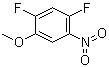 structure of CAS# 179011-39-3, 2,4-Difluoro-5-nitroanisole;2,4-Difluoro-5-nitrophenyl methyl ether; NSC 10322