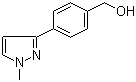 [4-(1-Methyl-1H-pyrazol-3-yl)phenyl]methanol molecular structure (CAS 179055-20-0)