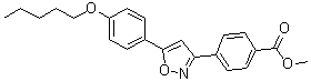 结构式 CAS# 179162-64-2, 4-[5-(4-戊氧基苯基)异恶唑-3-基]苯甲酸甲酯