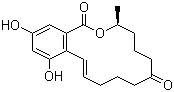 Zearalenone molecular structure (CAS 17924-92-4)
