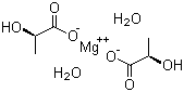 Magnesium lactate dihydrate molecular structure (CAS 179308-96-4)