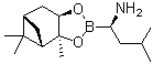(alphaR,3aS,4S,6S,7aR)-Hexahydro-3a,5,5-trimethyl-alpha-(2-methylpropyl)-4,6-methano-1,3,2-benzodioxaborole-2-methanamine molecular structure (CAS 179324-86-8)