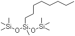 structure of CAS# 17955-88-3, 1,1,1,3,5,5,5-Heptamethyl-3-octyltrisiloxane;Caprylyl methicone; Heptamethyloctyltrisiloxane; SS 3408