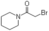 structure of CAS# 1796-25-4, 2-Bromo-1-(1-piperidinyl)ethanone;1-(Bromoacetyl)piperidine; 2-Bromo-1-(piperidin-1-yl)ethanone; 2-Bromo-1-piperidinoethanone; Bromoacetopiperidide; N-(Bromoacetyl)piperidine