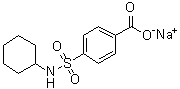 structure of CAS# 1796596-46-7, 4-[(Cyclohexylamino)sulfonyl]benzoic acid sodium salt (1:1)