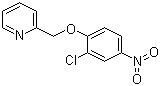 structure of CAS# 179687-79-7, 2-[(2-Chloro-4-nitrophenoxy)methyl]pyridine;3-Chloro-4-(2-pyridinylmethoxy)-1-nitrobenzene