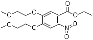 Ethyl 4,5-bis(2-methoxyethoxy)-2-nitrobenzoate  molecular structure (CAS 179688-26-7)