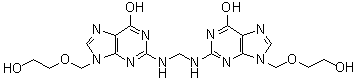 Acyclovir N-Methylene Dimer molecular structure (CAS 1797131-64-6)