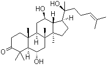 3-脱氧-3-氧代-20(S)-原人参三醇分子结构 (CAS 179799-20-3)