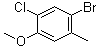 structure of CAS# 179897-95-1, 4-Bromo-2-chloro-5-methylanisole