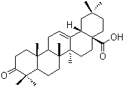 3-Oxo-olean-12-en-28-oic acid molecular structure (CAS 17990-42-0)