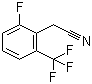 2-Fluoro-6-(trifluoromethyl)phenylacetonitrile molecular structure (CAS 179946-34-0)