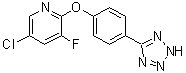 5-Chloro-3-fluoro-2-[4-(2H-tetrazol-5-yl)phenoxy]pyridine molecular structure (CAS 1799681-96-1)